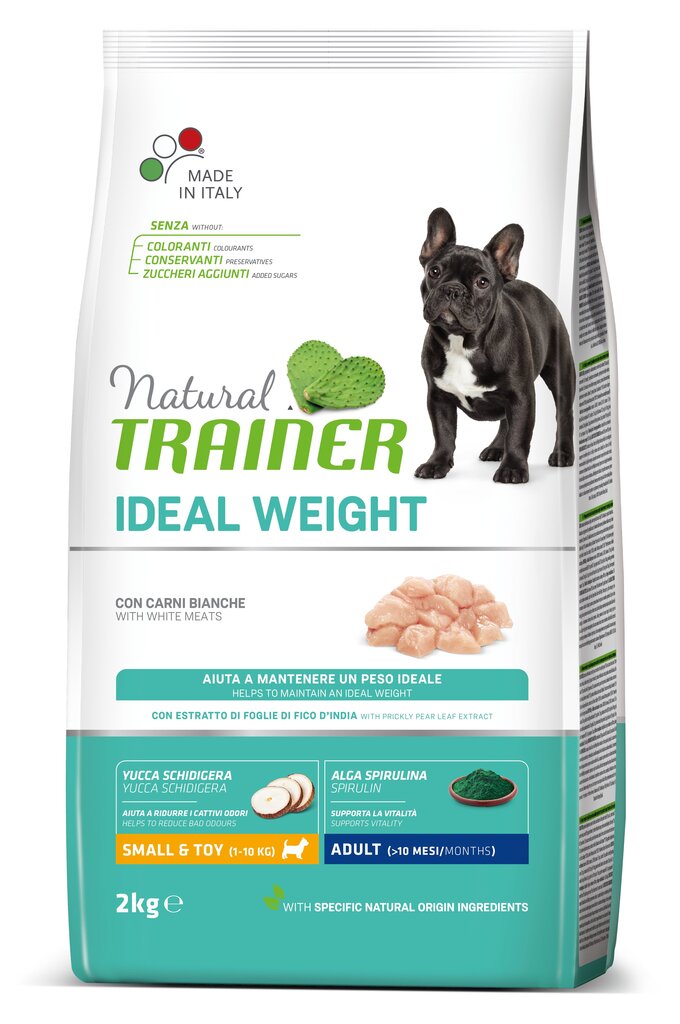 Kuivaruoka koirille valkoinen liha Natural Trainer Ideal Weight pienille ja erittäin pienille koiraroduille, 2 kg hinta ja tiedot | Koiran kuivaruoka | hobbyhall.fi