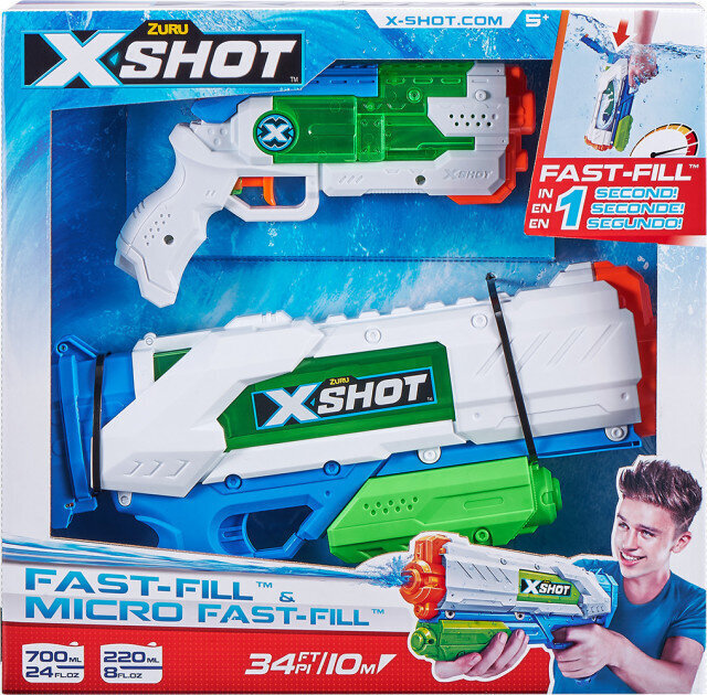 Vesipyssyt X-Shot Fast-Fill ja Micro Fast-Fill hinta ja tiedot | Hiekkalelut ja rantalelut | hobbyhall.fi