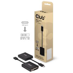 Club 3D USB 3.1 type C - DVI-D active adapteri hinta ja tiedot | Kaapelit ja adapterit | hobbyhall.fi