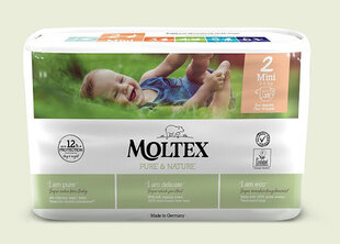 Vaipat Moltex Pure & Nature 2 Mini 3-6kg 38kpl 38kpl hinta ja tiedot | Vaipat | hobbyhall.fi