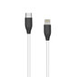 Silikonikaapeli Lightning - USB Type-C (2 m, valkoinen) hinta ja tiedot | Puhelinkaapelit | hobbyhall.fi