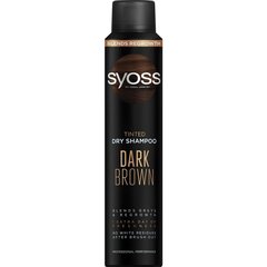 Kuivashampoo tummanruskeille hiuksille syoss Tinted Dry Shampoo Dark Brown, 200ml hinta ja tiedot | Shampoot | hobbyhall.fi