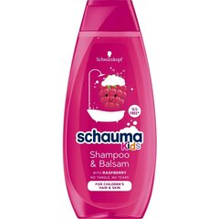 Ravitseva shampoo kuiville hiuksille lapsille Raspberry Schauma Kids Shampoo Balsam, 400ml hinta ja tiedot | Lasten ja äitiysajan kosmetiikka | hobbyhall.fi