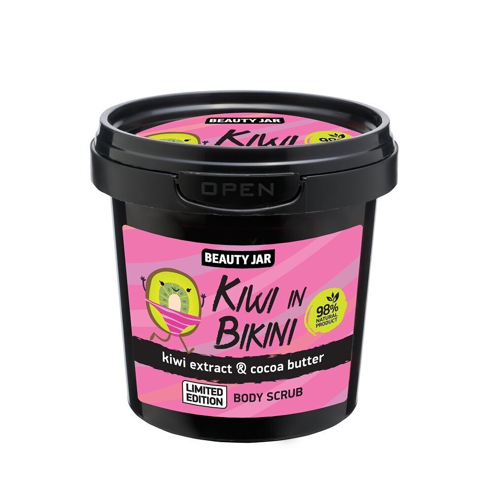 Vartalokuorinta Beauty Jar Kiwi in Bikini, 200 g hinta ja tiedot | Vartalokuorinnat | hobbyhall.fi