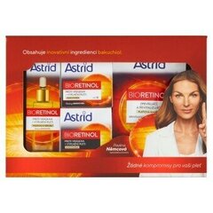 Sarja Astrid Bioretinol: kasvovoide, 50 ml + yövoide, 50 ml + kasvoseerumi, 30 ml + kasvonaamio, 20 ml hinta ja tiedot | Kasvovoiteet | hobbyhall.fi