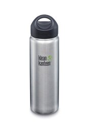 Klean Kanteen Wide juomapullo, 800ml, hopeinen hinta ja tiedot | Juomapullot | hobbyhall.fi