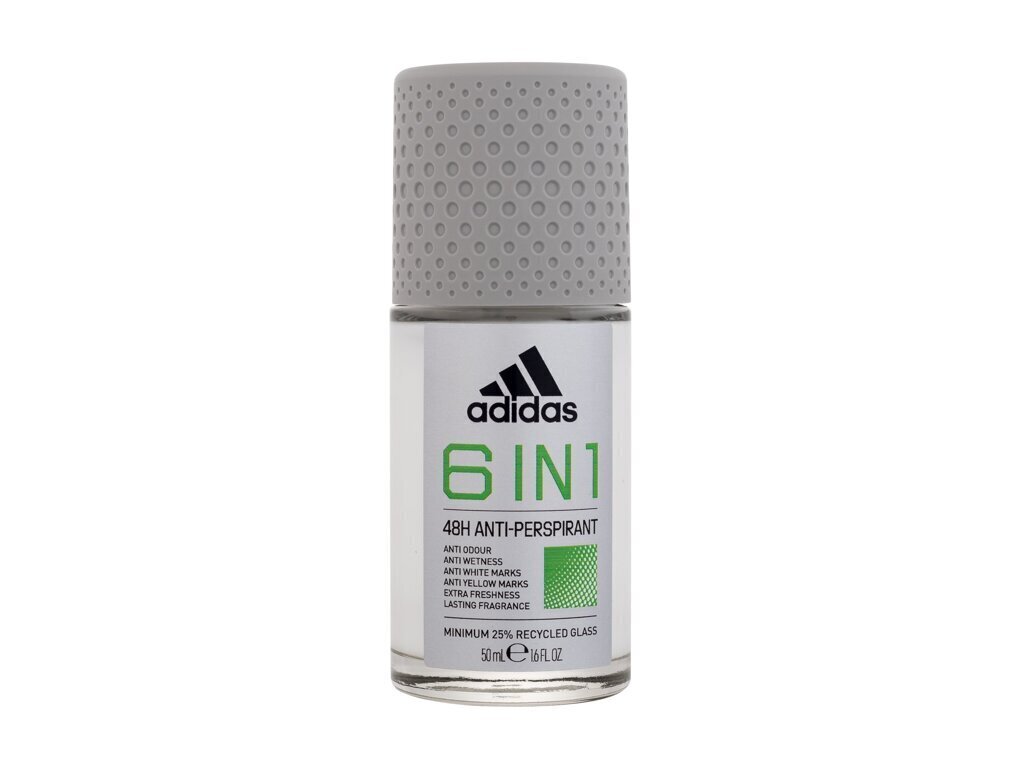 Deodorantti Adidas 6 in 1, 50 ml hinta ja tiedot | Deodorantit | hobbyhall.fi