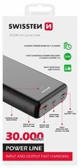 Swissten Line 30000 mAh hinta ja tiedot | Varavirtalähteet | hobbyhall.fi