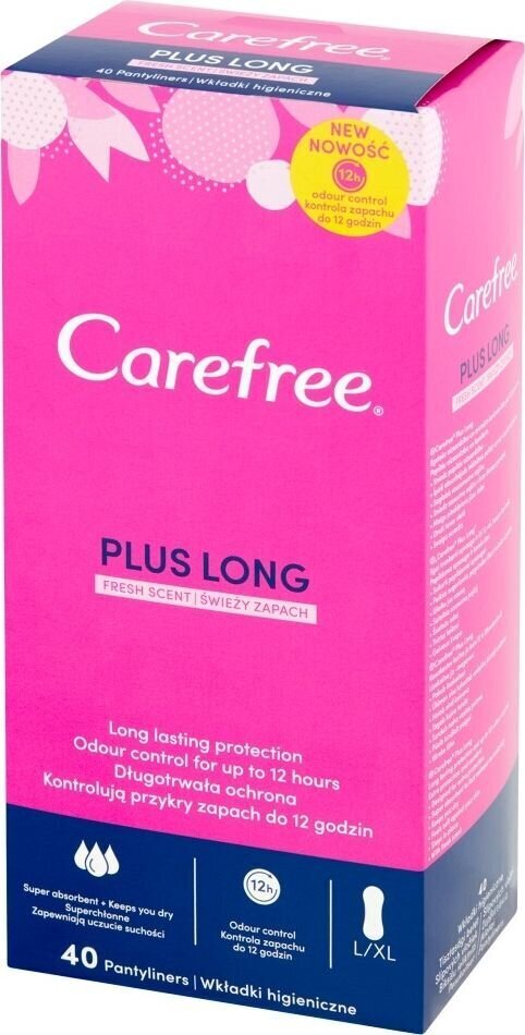 Pikkuhousunsuojat Carefree Fresh Sent, 40 tk hinta ja tiedot | Tamponit ja terveyssiteet | hobbyhall.fi