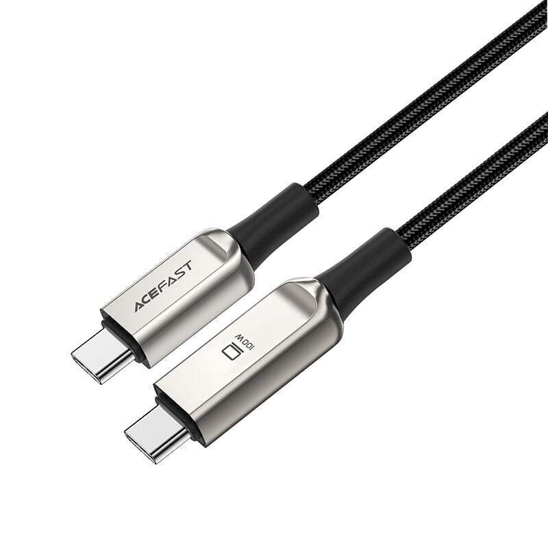 Acefast kaapeli USB Type C - USB Type C 2m, 100W (20V / 5A) hopea (C6-03 hopea) hinta ja tiedot | Puhelinkaapelit | hobbyhall.fi