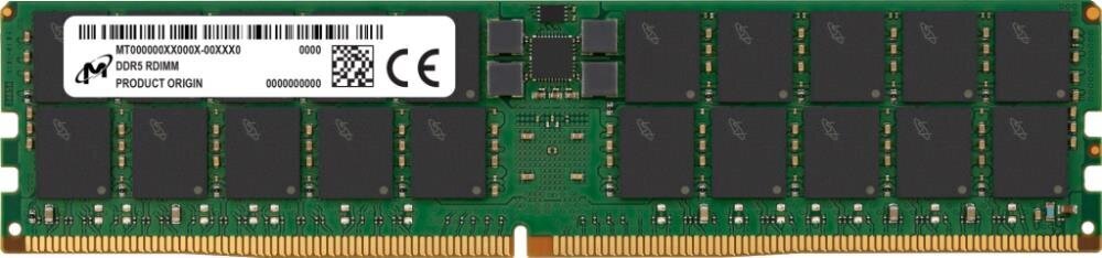 Palvelimen muistimoduuli|MICRON|DDR5|64GB|RDIMM|4800 MHz|CL 40|1.1 V|MTC40F2046S1RC48BA1R hinta ja tiedot | Muisti (RAM) | hobbyhall.fi