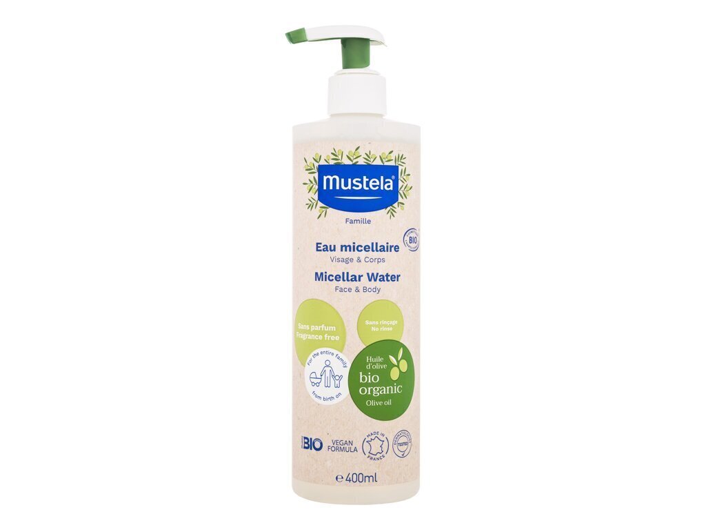 Misellivesi vauvoille Mustela, 400 ml hinta ja tiedot | Lasten ja äitiysajan kosmetiikka | hobbyhall.fi