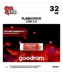 GoodRam Pendrive CUBE 32GB USB2.0 hinta ja tiedot | Muistitikut | hobbyhall.fi