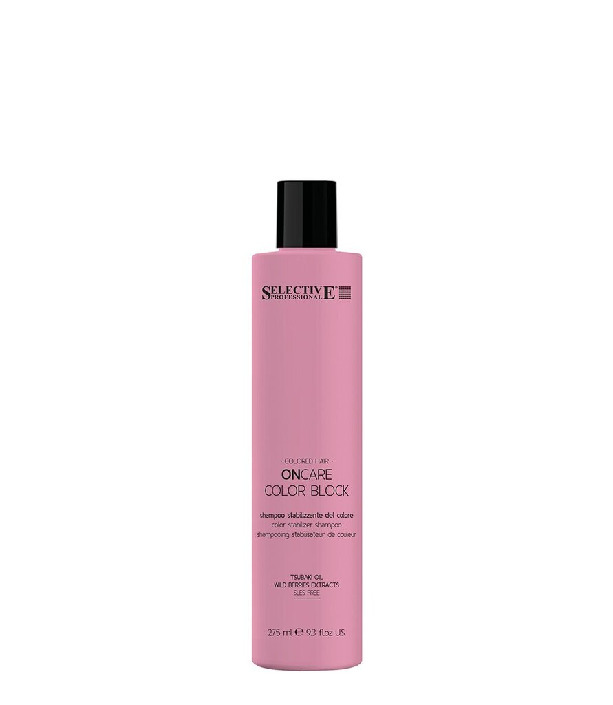 Shampoo värjätyille hiuksille Selective Professional Oncare Color Block, 275 ml hinta ja tiedot | Shampoot | hobbyhall.fi