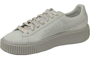 Puma Basket Platform Wn 363313-01 naisten urheilujalkineet, harmaa hinta ja tiedot | Naisten urheilu- ja vapaa-ajan kengät | hobbyhall.fi