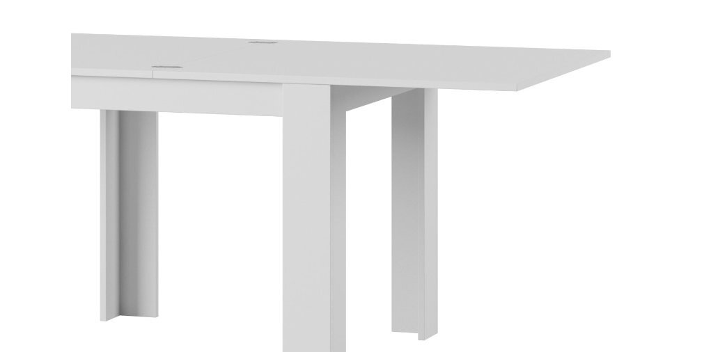 Saturn 40, valkoisen värinen laajennettava ruokapöytä hinta ja tiedot | Ruokapöydät | hobbyhall.fi