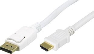 Deltaco DP-3011, DisplayPort, HDMI, 1 metrinen hinta ja tiedot | Kaapelit ja adapterit | hobbyhall.fi