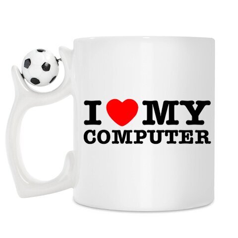 Muki “I Love My Computer” hinta ja tiedot | Hauskat mukit | hobbyhall.fi