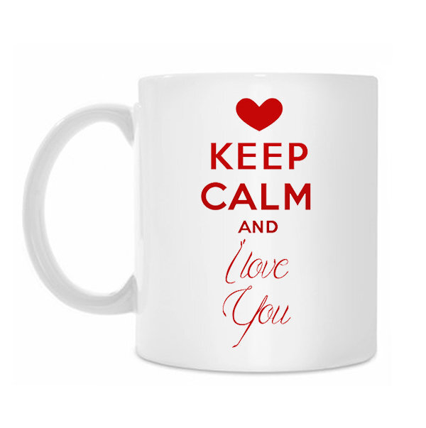 Muki KEEP Calm and I Love You hinta ja tiedot | Hauskat mukit | hobbyhall.fi