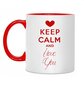 Muki KEEP Calm and I Love You hinta ja tiedot | Hauskat mukit | hobbyhall.fi