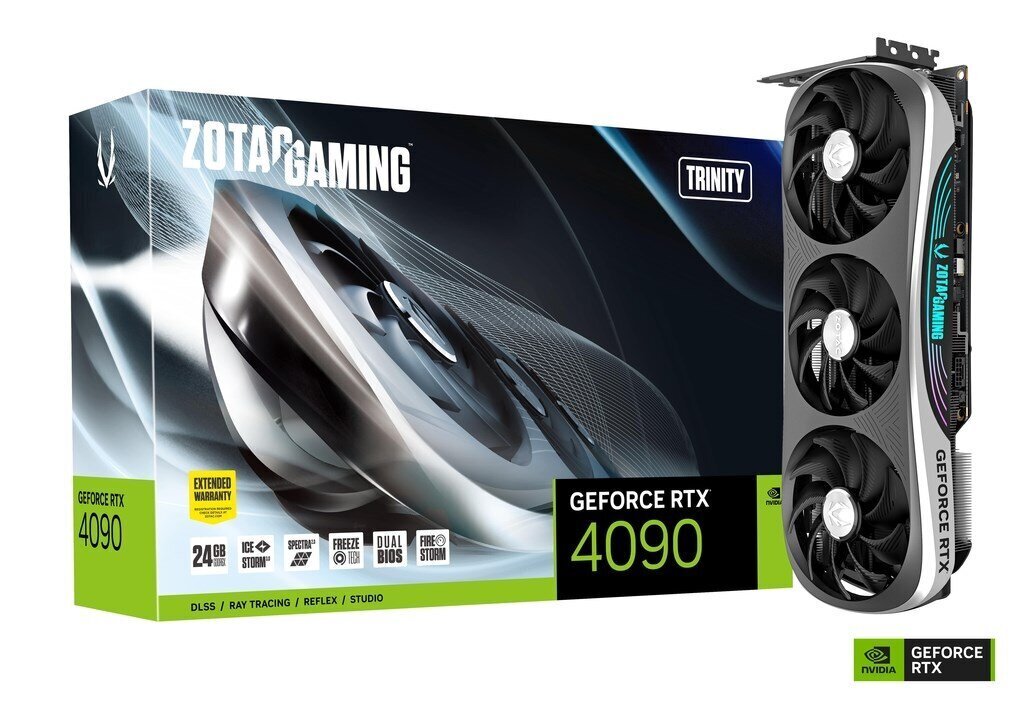Zotac Gaming GeForce RTX 4090 Trinity OC (ZT-D40900J-10P) hinta ja tiedot | Näytönohjaimet | hobbyhall.fi