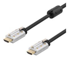 Deltaco HDMI-6120, HDMI, 2 metrinen hinta ja tiedot | Kaapelit ja adapterit | hobbyhall.fi