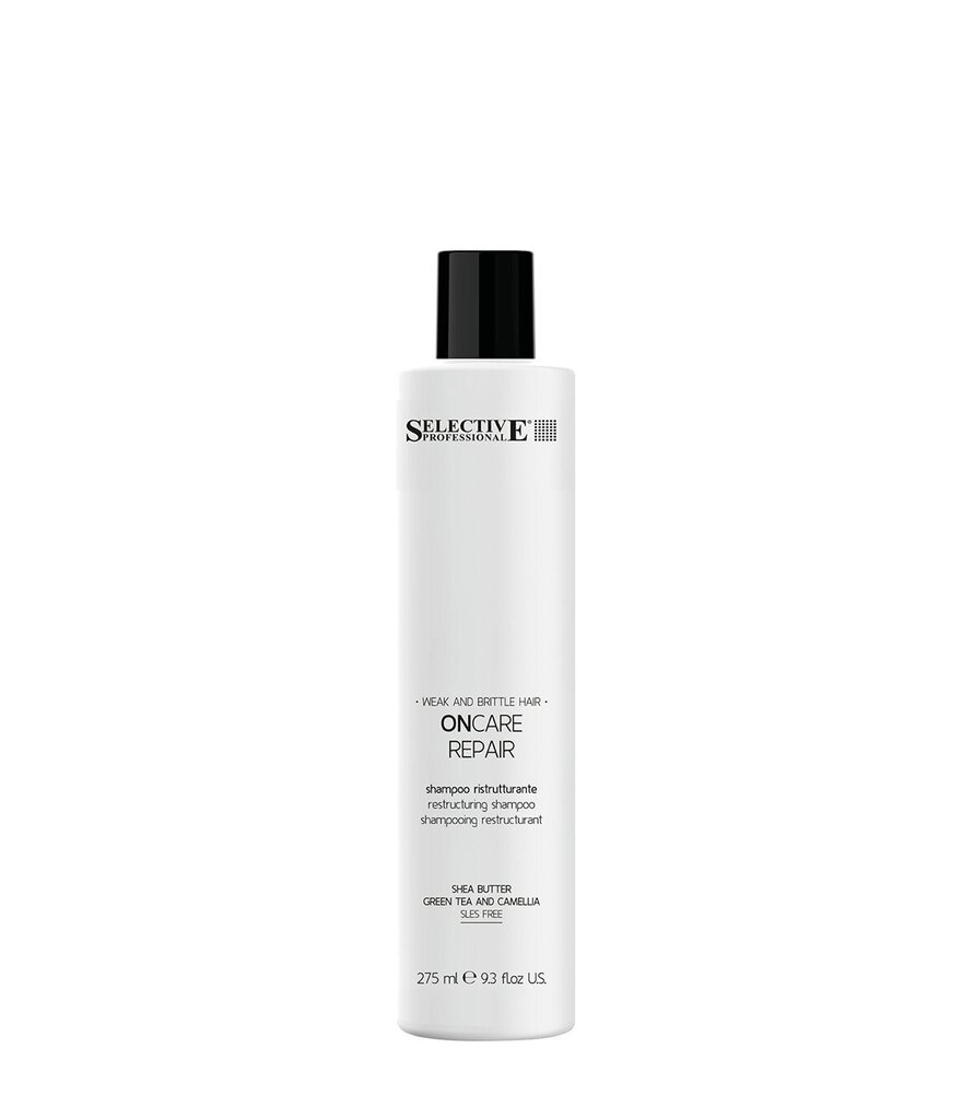 Korjaava shampoo vaurioituneille hiuksille Selective Professional Oncare Repair, 275 ml hinta ja tiedot | Shampoot | hobbyhall.fi