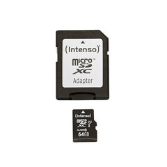 Muistikortti Intenso micro SD 64 GB CL10 hinta ja tiedot | Puhelimen muistikortit | hobbyhall.fi