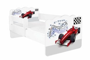 ALEX 5 Lasten sänky patjalla, liinavaatelaatikolla ja irrotettavalla suojakaiteella, 160 cm x 80 cm hinta ja tiedot | Lastensängyt | hobbyhall.fi