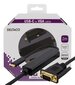 Deltaco USBC-1087-K, USB-C, VGA, DisplayPort, 2m hinta ja tiedot | Kaapelit ja adapterit | hobbyhall.fi