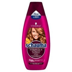 Shampoo heikoille hiuksille Schauma Strength & Vitality 400 ml hinta ja tiedot | Shampoot | hobbyhall.fi