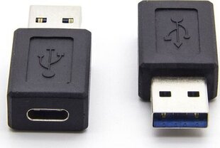 Sovitin USB USB-C - USB Czarny hinta ja tiedot | Adapterit | hobbyhall.fi