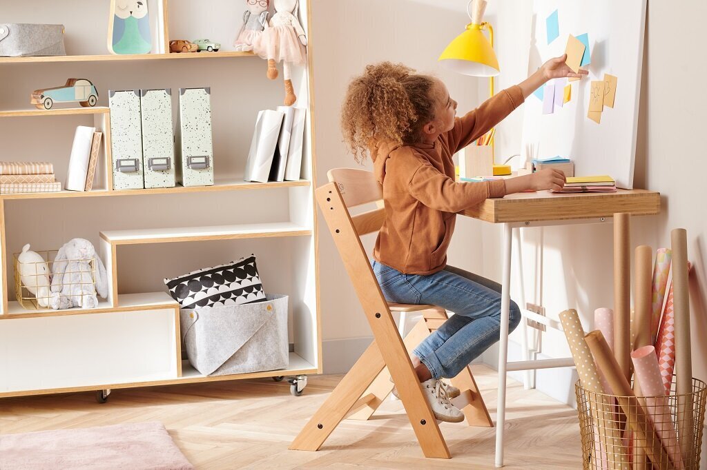 Ruokapöydän tuoli Kinderkraft Enock, harmaa hinta ja tiedot | Syöttötuolit | hobbyhall.fi