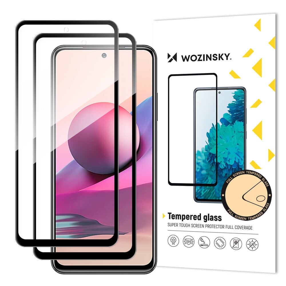 Panssarilasi Wozinsky 2x - Xiaomi Redmi Note 10 / 10S, Redmi Note 11 / 11S hinta ja tiedot | Näytönsuojakalvot ja -lasit | hobbyhall.fi