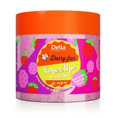 Vartalokuorinta Delia Dairy Fun smoothie peeling wash raspberry, 350 ml hinta ja tiedot | Vartalokuorinnat | hobbyhall.fi