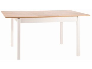 Pöytä Signal Meble Matteo, ruskea/valkoinen hinta ja tiedot | Ruokapöydät | hobbyhall.fi