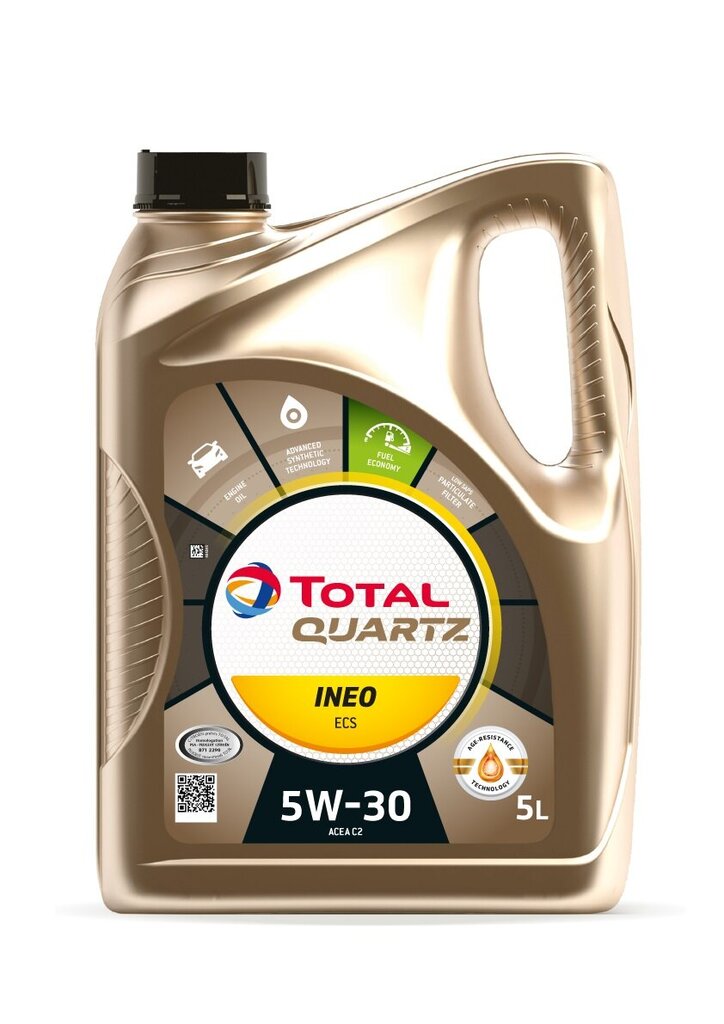 TOTAL Quartz INEO ECS 5W-30 moottoriöljy 5l hinta ja tiedot | Moottoriöljyt | hobbyhall.fi