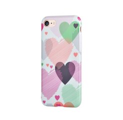 Devia Vivid Silicone Back Case With Hearts Apple iPhone 7 Plus / 8 Plus puhelimen suojakuori hinta ja tiedot | Puhelimen kuoret ja kotelot | hobbyhall.fi