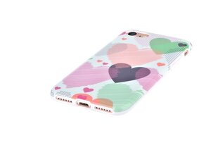 Devia Vivid Silicone Back Case With Hearts Apple iPhone 7 Plus / 8 Plus puhelimen suojakuori hinta ja tiedot | Puhelimen kuoret ja kotelot | hobbyhall.fi