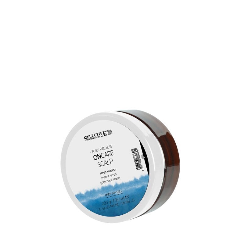 Elvyttävä ja puhdistava päänahan kuorinta Selective Scalp Marine Scrub, 200 g hinta ja tiedot | Hiusnaamiot, öljyt ja seerumit | hobbyhall.fi