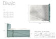 Divalo - Sänky, BD01, 160x200 cm, tummanharmaan värinen hinta ja tiedot | Sängyt | hobbyhall.fi