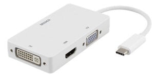 Deltaco USBC-HDMI15, USB-C, HDMI, DVI, VGA hinta ja tiedot | Deltaco Tietokoneiden lisävarusteet | hobbyhall.fi