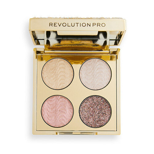 Revolution Pro Eyeshadow Palette Quad Champagne Crystal -luomiväripaletti, 3,2 g hinta ja tiedot | Silmämeikit | hobbyhall.fi