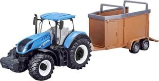 Traktori perävaunulla Bburago, 10 cm, 18-31920 hinta ja tiedot | Poikien lelut | hobbyhall.fi