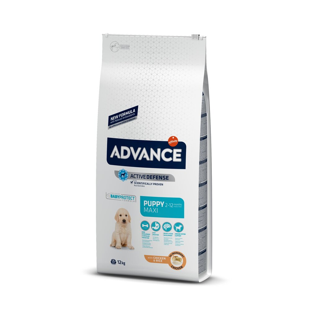 Advance Puppy Maxi isojen rotujen kasvaville pennuille, 12 kg hinta ja tiedot | Koiran kuivaruoka | hobbyhall.fi