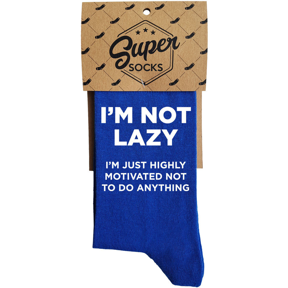 Sukat "I'm not lazy" hinta ja tiedot | Hauskat sukat | hobbyhall.fi