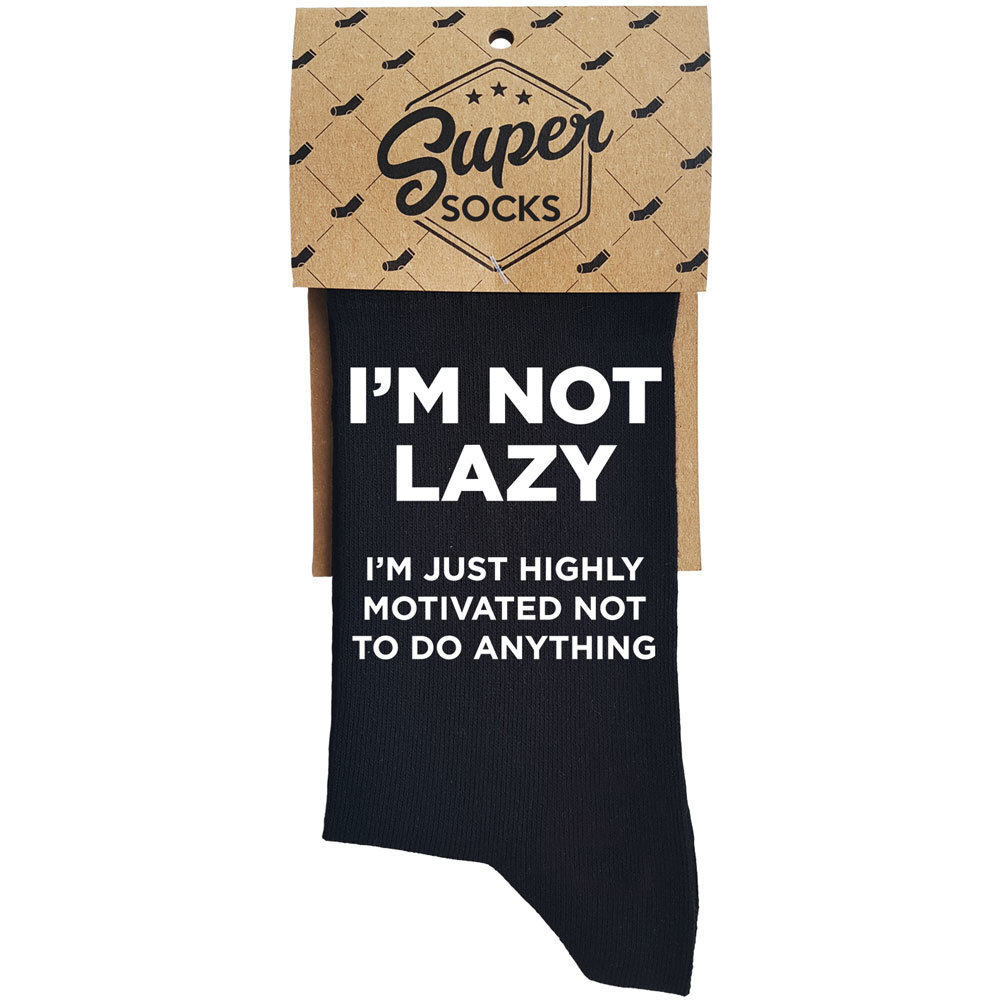 Sukat "I'm not lazy" hinta ja tiedot | Hauskat sukat | hobbyhall.fi