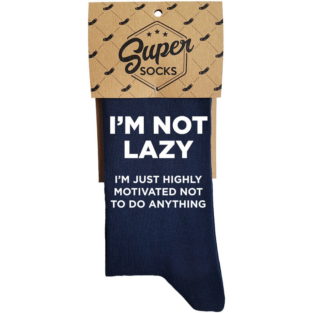 Sukat "I'm not lazy" hinta ja tiedot | Hauskat sukat | hobbyhall.fi