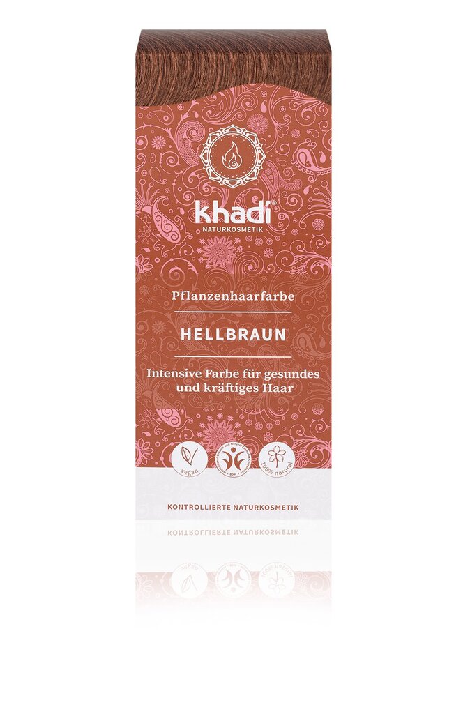 Luonnollinen hiusväri Khadi 150 g, "HellBraun" hinta ja tiedot | Hiusvärit | hobbyhall.fi