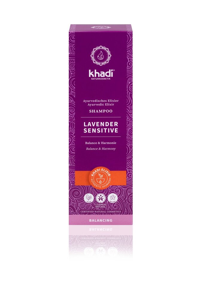 Shampoo herkälle päänahalle Khadi Lavender , 200 ml hinta ja tiedot | Shampoot | hobbyhall.fi